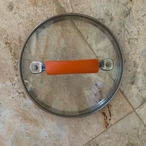 Rachael Ray Orange Rubber Handle Sauce Pan Tempered Glass Replacement 6.5” Cover